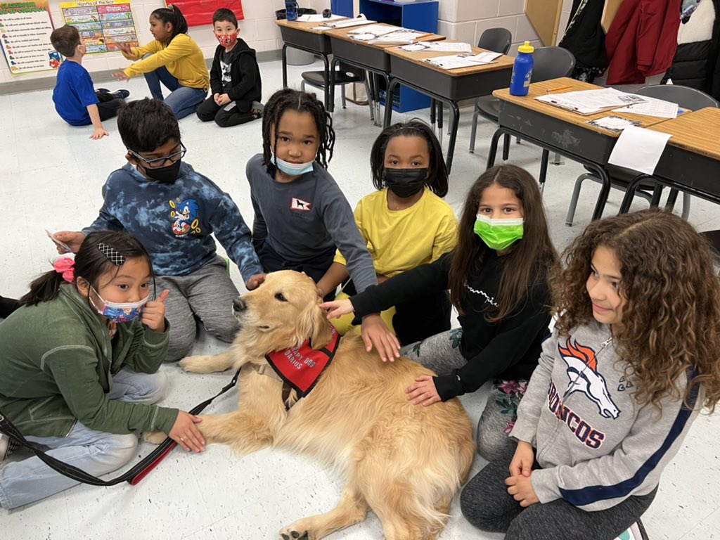 Our new friends Tracy and her therapy dog Darius visted with k-2 students. He's the sweetest dog and we loved having him. <a href="/Braunsdorf25/">Edward Braunsdorf</a> <a href="/FigliolinoJamie/">Jamie Figliolino</a> <a href="/LisaWirt25/">Lisa Wirt</a> <a href="/KMcGrath25/">Kendra</a> <a href="/JillAmato2/">Jill Amato</a> <a href="/DanaStalling/">Dana Stalling</a>