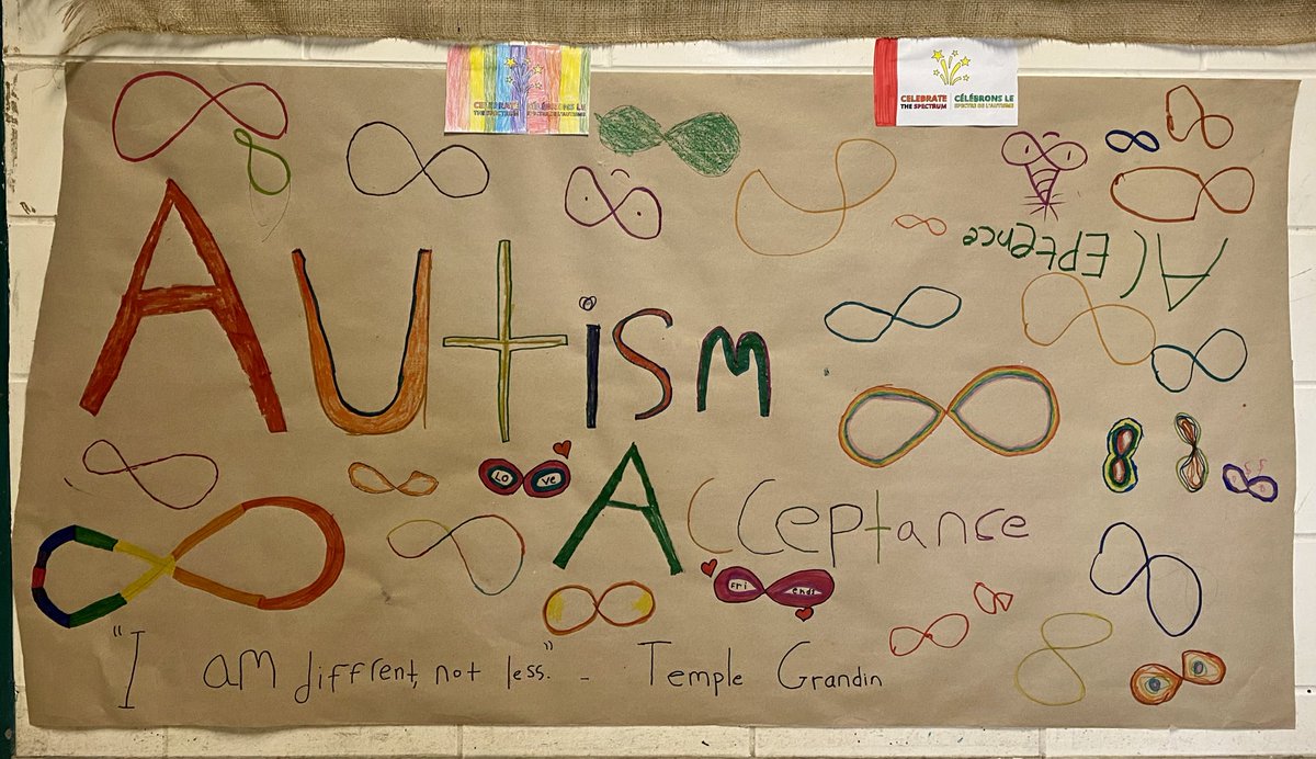 MsGordon206's tweet photo. #AutismAcceptance With love, respect and pride from Grade Four. @BeaumondeBHJMS https://t.co/CsGh1Jde1b