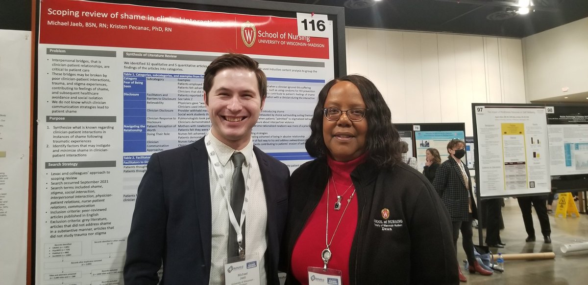 UW_DeanScott's tweet photo. Another great day of @UWNursing student presentations at #MNRS2022. You made us proud and represented us well in the scientific community. #BNCL https://t.co/L1yFCzF3to