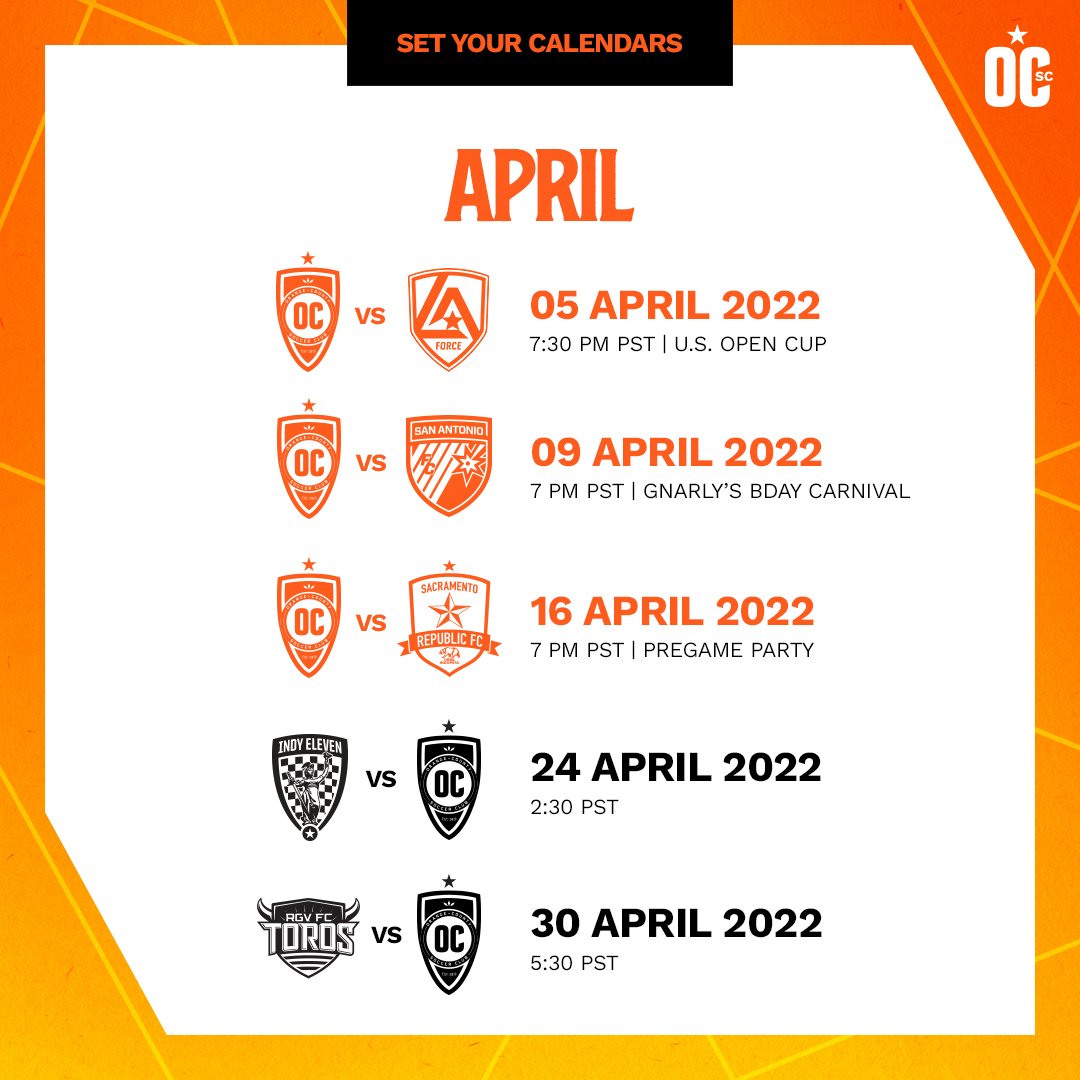 orangecountysc's tweet photo. BIG month ahead! 💪

Secure your 🎟  https://t.co/aaYgSaeh3i https://t.co/9dQ5Wz8lsr