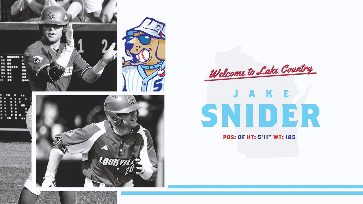 DockHounds's tweet photo. Join us in welcoming Jake Snider to the Lake Country DockHounds 🐶
Jake is originally from Iowa, went on to attend the University of Louisville, and played for the Pittsburgh Pirates. Now it’s time for Jake to make his debut as a DockHound! 🎉
#HowYeah https://t.co/yQPByGJzVt
