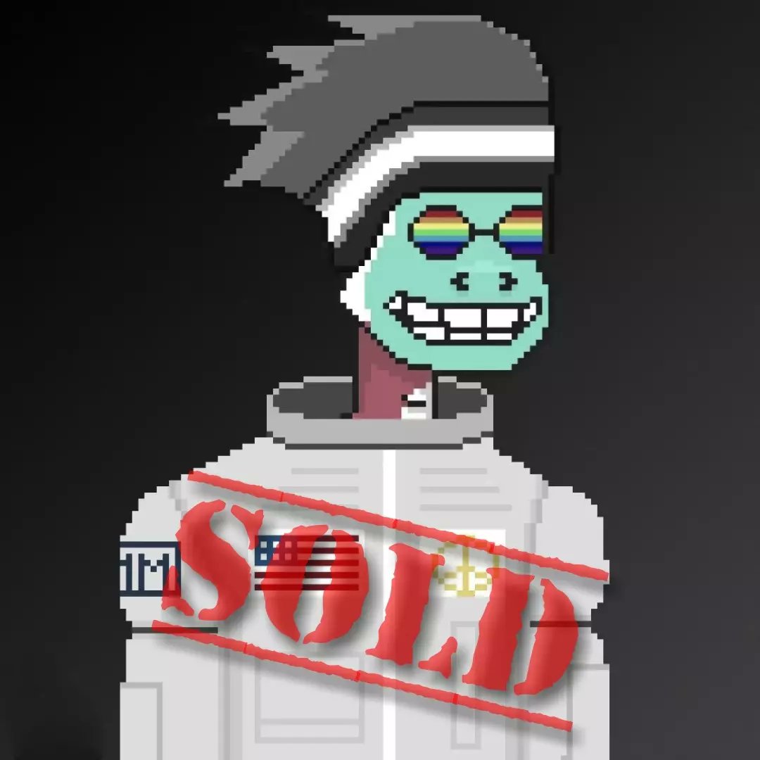 MeMonkeyArt's tweet photo. SOLD! 🎉🎉🎉

#NFT #nfts #cryptoart #nftart #nftcommunity #nftcollector #nftcollection #monkeynft #apenft #digitalnft #digitalart #digitalcollection #pixelart #pixel #pixelapes #pixelnft #ethereum #polygonnft #nogasfees #pictureprofile  #openseanft #openseacollection #nftnft https://t.co/qoCLnyrFi2