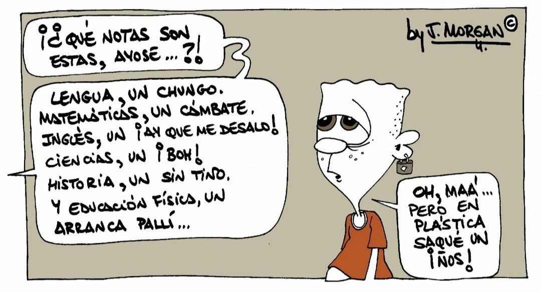 g_pacma's tweet photo. Si las notas no van a ser numéricas, por favor, que sean así 🤣
#ElHumordeMorgan
#Canarias
#Humor https://t.co/m9Sr8LV0xw