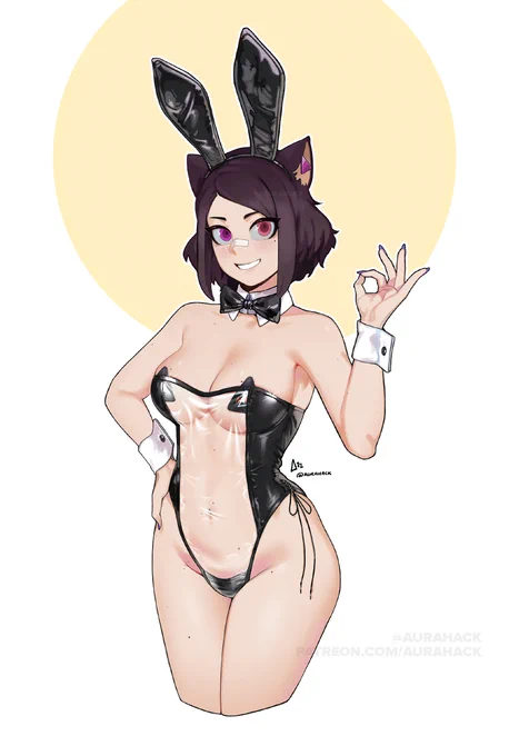Ascari in a bunny suit... again 🐰✨ This was a much more fun outfit to draw than the other one =w= 