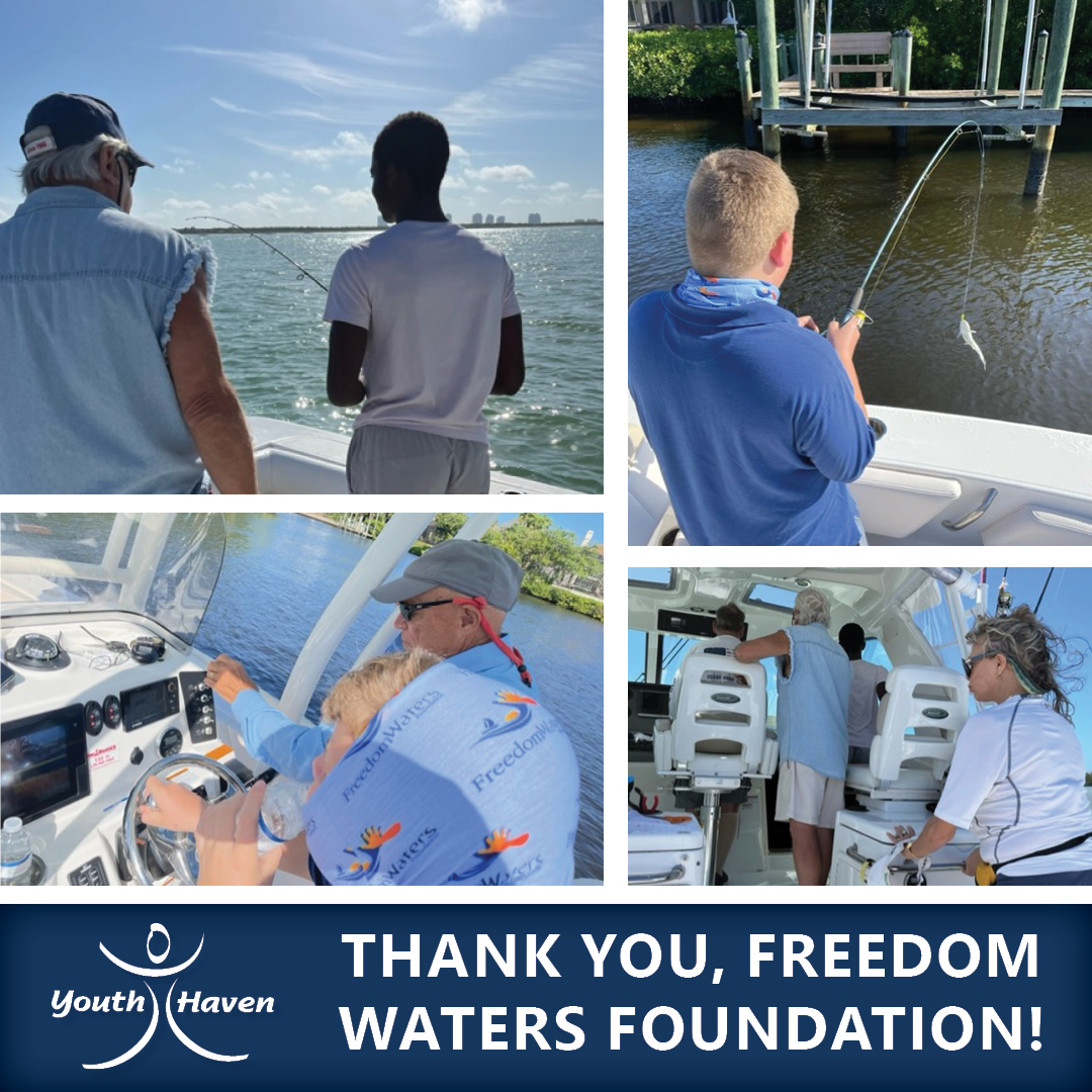 YouthHavenSWFL's tweet photo. Thank you to @FreedomWaters for taking some of our kids out for a fun day of boating and fishing...they had an amazing day! We're so grateful for our community partners! 

#YouthHavenSWFL #SWFLCommunity #ThankYou #CommunitySupport https://t.co/1Hq6Vm1o0p