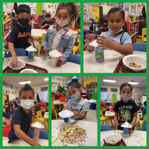 MsRamirezOES1's tweet photo. PK @OES_Ocelots @rosemarycleal #PLTW bird feeders ready! https://t.co/CvnJaR0Vzr