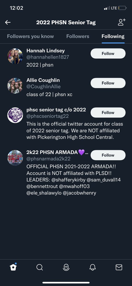 Bryan57014427's tweet photo. @Carson04444812 @2022phsntag As you can see in that accounts pfp, 4/6 people are people who are playing senior tag (from Mark’s Men and Housewives of Pick North). They’re also one of the accounts that left this harassing tweet against another team without facing any consequences. https://t.co/oBix2xI4Ew