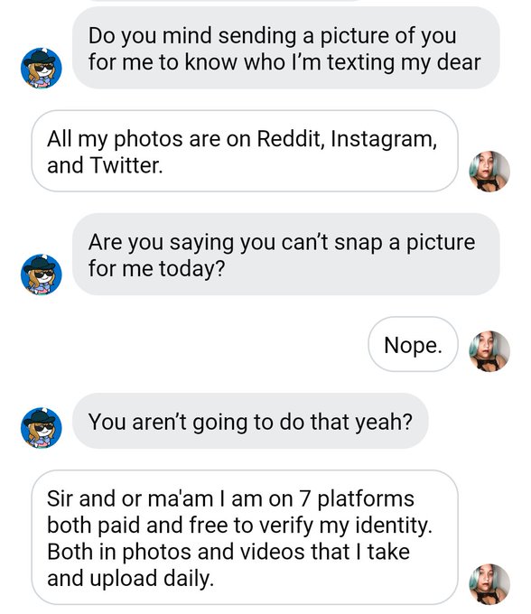 Weird things people say to me part 4. This convo started with them wanting me to play out some fantasy<a href="/tag/sexwork"class="tags"><span>#sexwork</span></a><a href="/tag/sexworker"class="tags"><span>#sexworker</span></a>