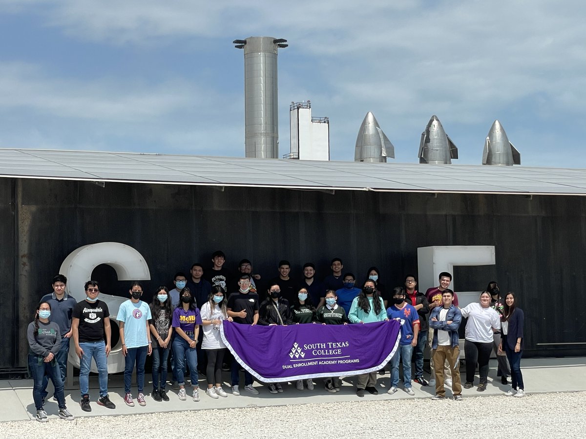 Great opportunity our Dual Enrollment Engineering Academy junior and seniors visiting SpaceX today April 1st.