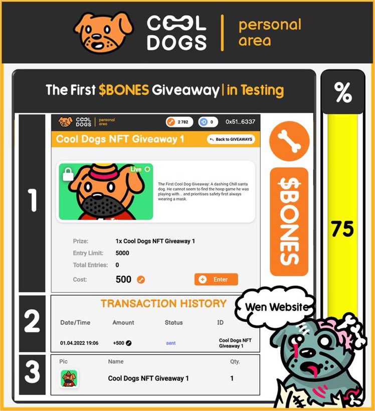 JmsOG_NFT's tweet photo. So by accumulating $BONES 🦴 by unlisted @Cool_Dogs_ 🐶 you will be able to participate to:
 
- Exclusive giveaways 🎁
- WL spots (no more grinding)📃
- Merch👕

And i was told thats just the start🤯

Can i get an AWO! 🐶
#CoolDogs #NFTs #DogsofTwittter https://t.co/FVTk27vFDG