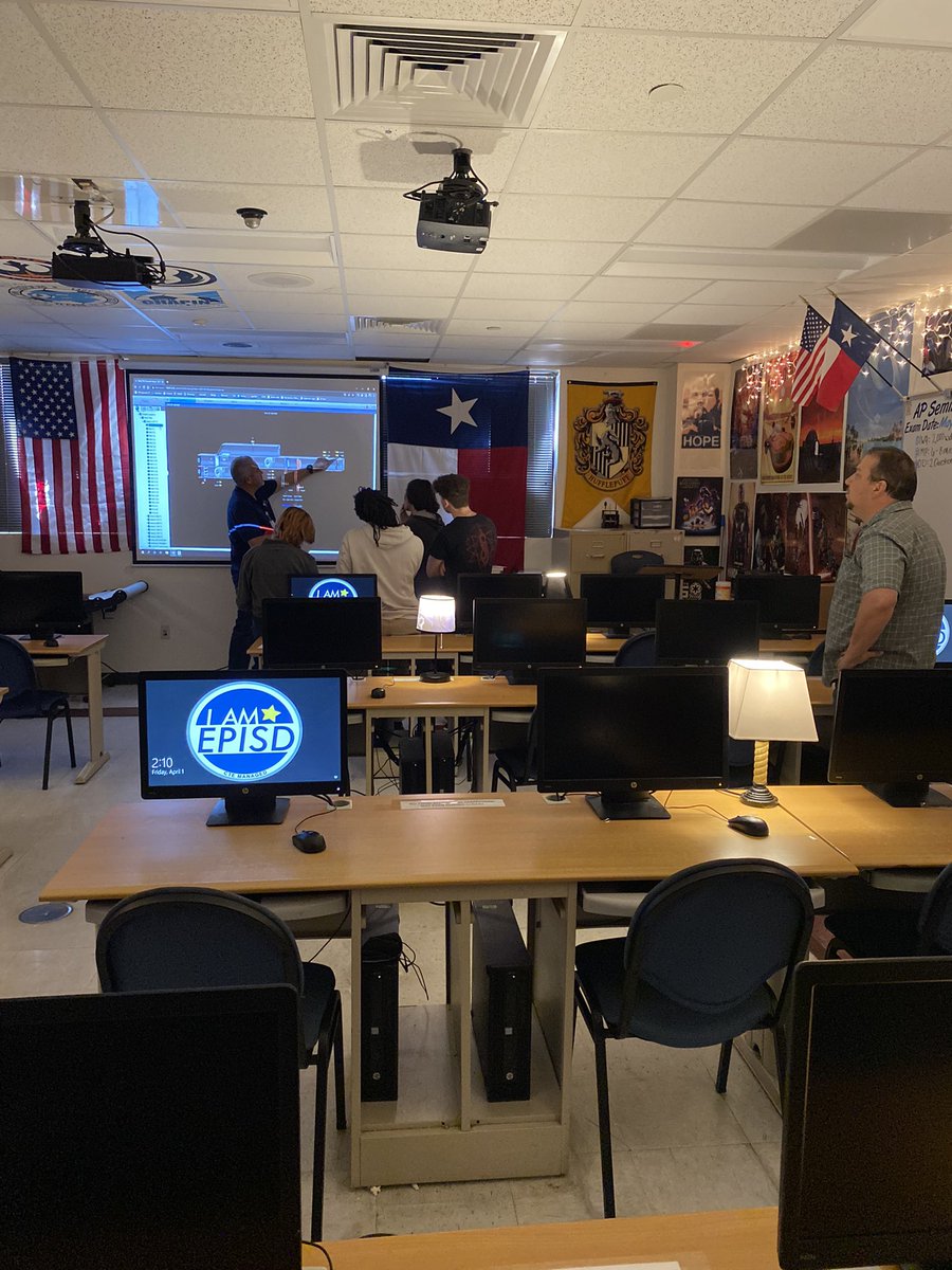 ChapinTSA's tweet photo. Members of Chapin’s Engineering Design team learning how the HVAC system works and what it looks like at our school. @chapinpltw @CTE_EPISD @ELPASO_ISD @ChapinChronicle https://t.co/wxr7kjTS5R