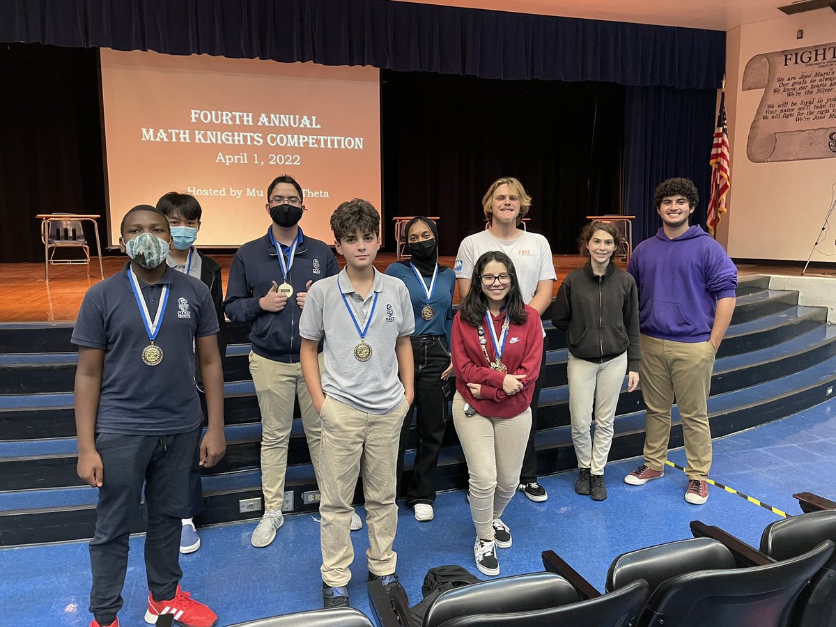 endbehaviour's tweet photo. Congratulations to our Digits of Pi Winners (🥇Manuj Jha with 200 digits) and our Math Knight Champions hosted by MAθ (Pre-A: Jorge, Alg: Courtney, Geo: Nicholas, Alg2: Valerie, PC: Henry, and Calc: Naveen) at @josemartimast https://t.co/f38wyOAY0w