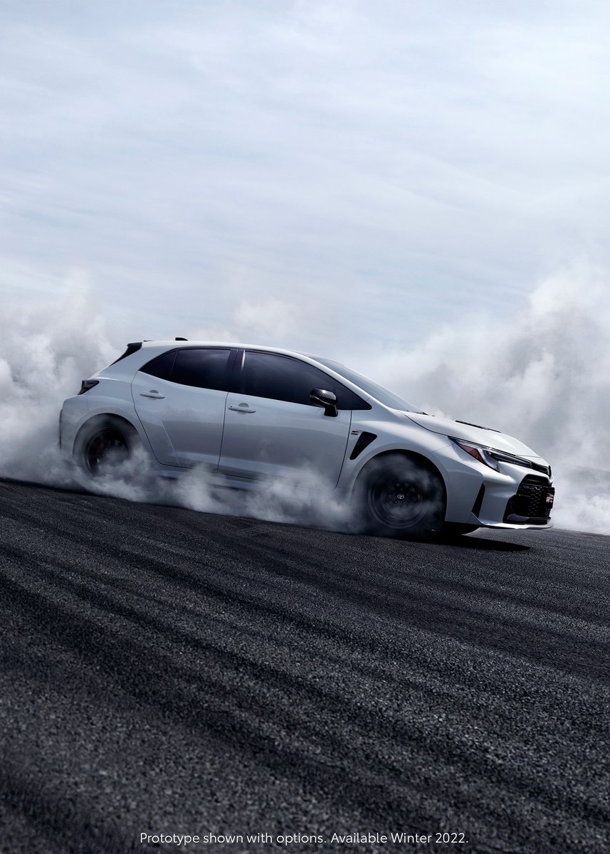 Toyota's tweet photo. It may be #AprilFoolsDay, but this is no joke. Say hello to the first-ever 2023 GR #Corolla: https://t.co/dDQrz0aUmb #LetsGoPlaces https://t.co/K5FpgFnJOE