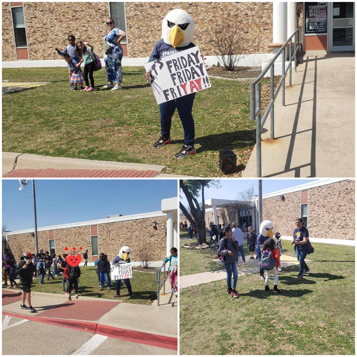 The Excellent Eagle was a big hit during dismissal! #SREEaglesRISE #risdgreatness #RISDPowerofLove