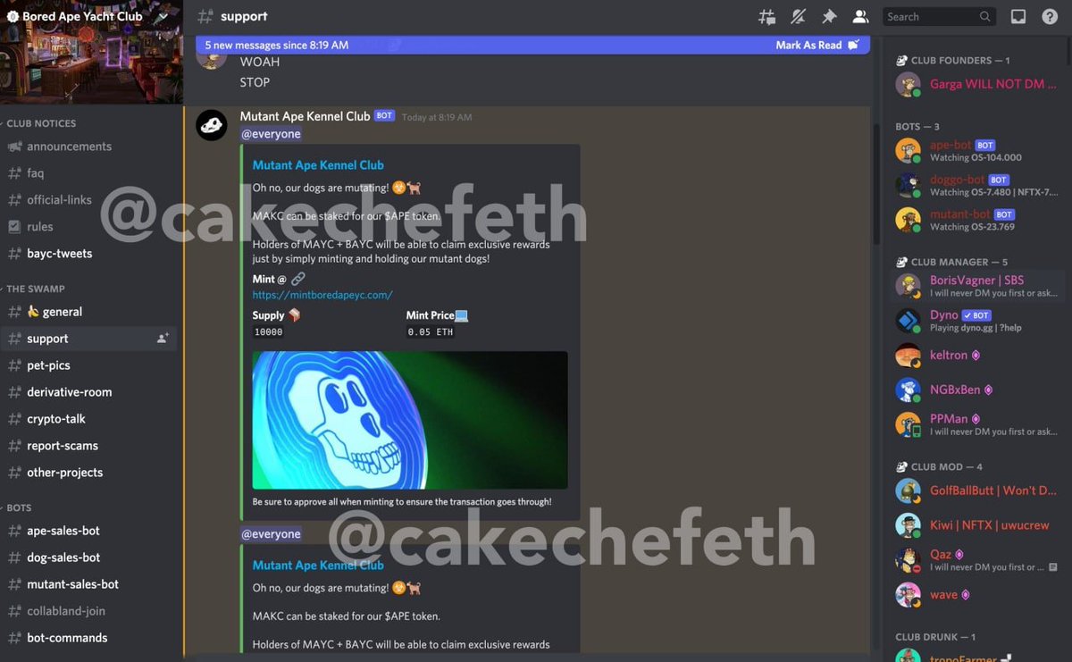 BAYC official website Randy was hacked, this link is a hacker sent with the official account, if you click in, your NFT account will be hacked