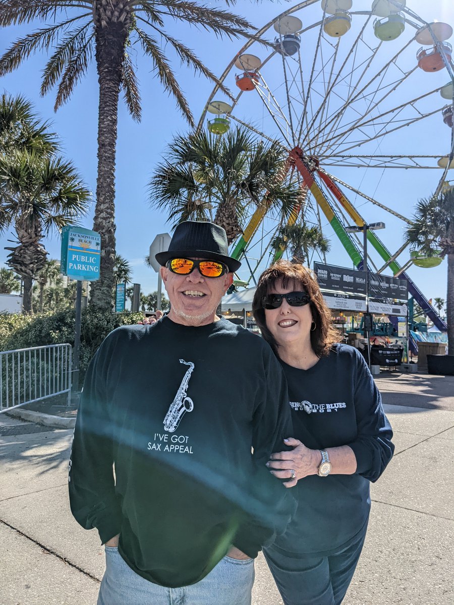 Springing_Blues's tweet image. They've got Sax Appeal! These long time Springing the Blues fans are so glad to be back at the beach. She used to work the food court back in the day and he's been coming for more than a decade. Welcome back ya'll and enjoy the music! #springingtheblues #blues #jacksonville