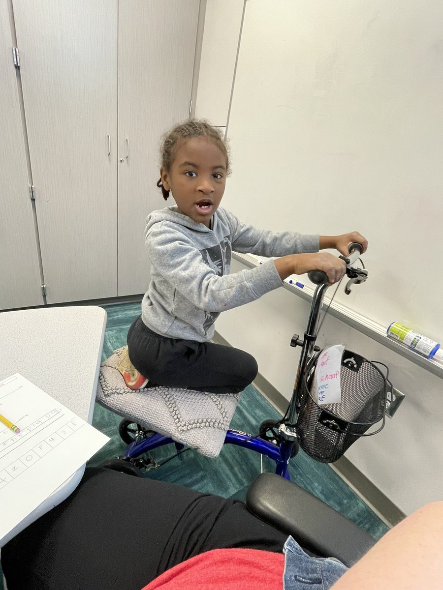 Teaching with a broken ankle. The kids are so kind and caring… and curious 😊 but they like my new scooter that I am wheeling around school in. It even has a bell! (Yes, he asked and I gave him permission to sit in it 🤣)