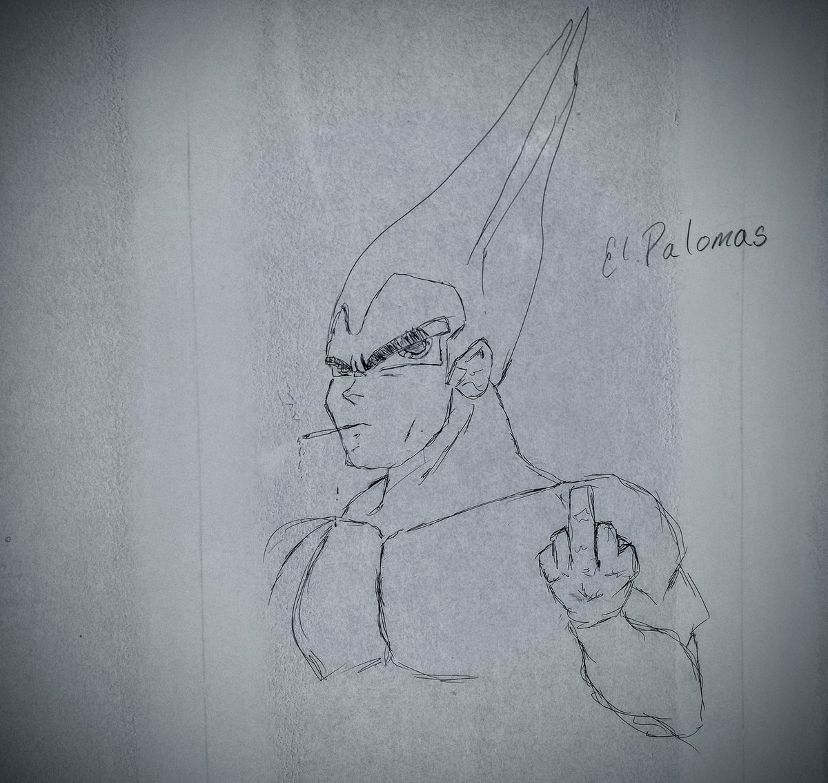 uchiha_toeknee's tweet photo. Friday at work 🃏 #sketch before wall is painted https://t.co/aMof1Pypc2