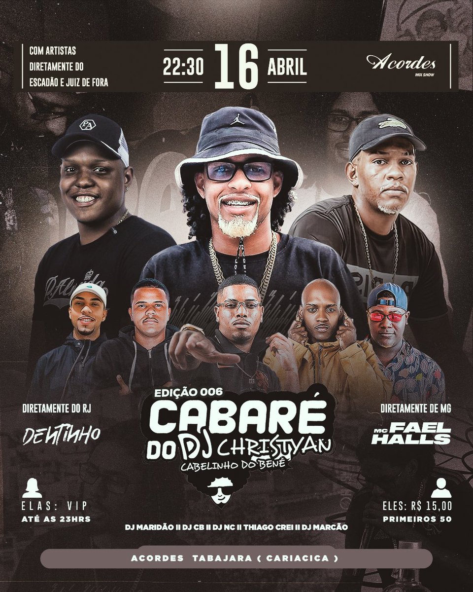 djchristyancdb's tweet photo. Dia 16 geral convidado em tropinha ♥️
Vam boraaa 🥳
Vem Pro Cabaré
#DeCariacicaSedeProMundo
#FunkCapixaba https://t.co/a6hsXtQB7a