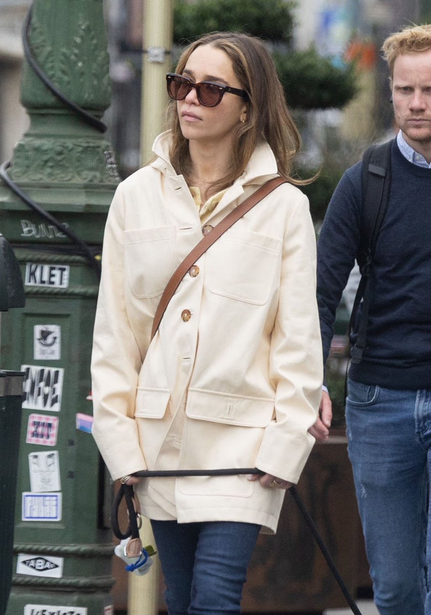 emilia clarke in brussels today (april 1st)