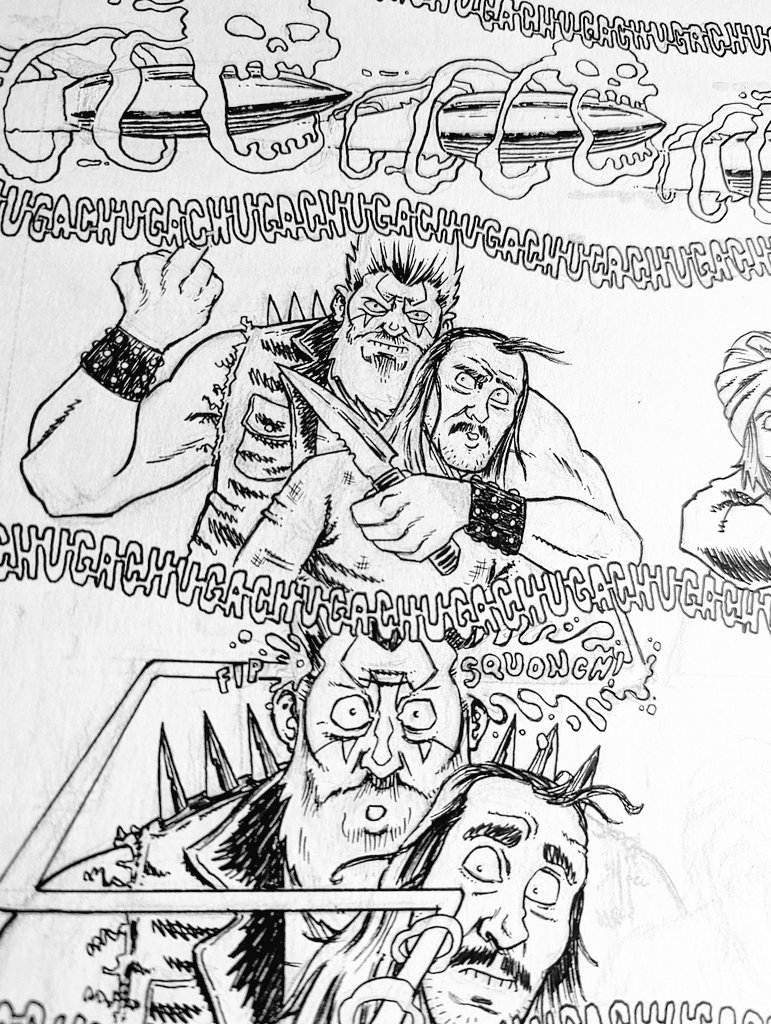 DangerLoggins's tweet photo. Smashed my finger in my car door two weeks ago and I haven't been able to draw. Finally put some time in last night and it felt so f'n great! #DeadBlood by @DBAndry and me. https://t.co/MhcrFGAA47