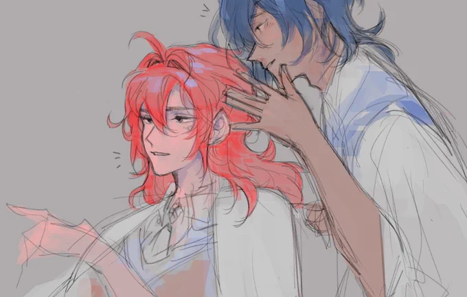 cavalry captain diluc doodle? <:) 