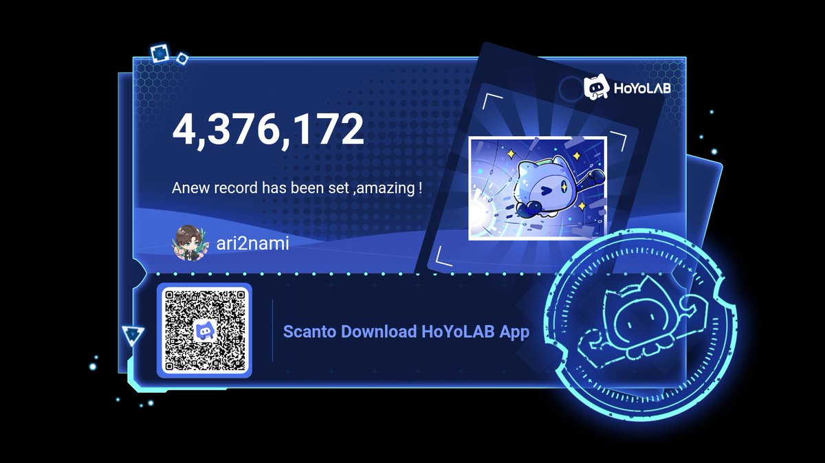 Ari2nami's tweet photo. 😈
Day 1 with 4.3 mil score >:))
#MimoDash @HoYoLAB_Mimo https://t.co/hDw9CPQeBW
