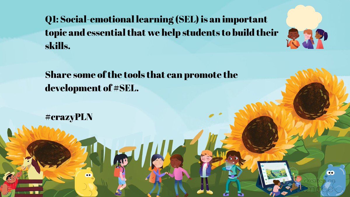 Rdene915's tweet photo. Q1 is here! SEL is important! Share some of the tools that can promote the development of #SEL #education  #crazypln @CrazyPln https://t.co/rhGP9HS1hO