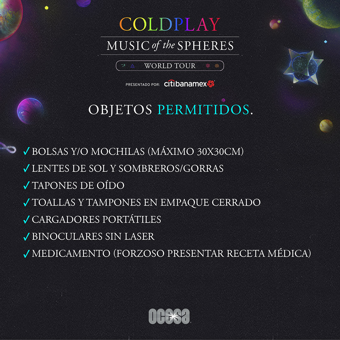 ocesa_total's tweet photo. ¡Que tu experiencia con @coldplay sea mágica desde el inicio!💙✨
Acá toda la información que debes saber para que te prepares. https://t.co/goKmXRUQaL