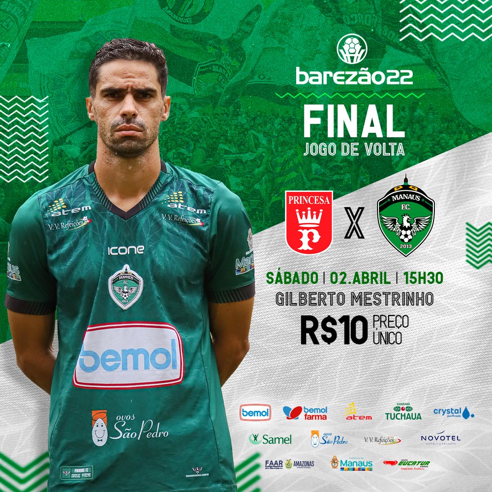 oficialmanausfc's tweet photo. Chegou a hora de decidir quem é o campeão #Amazonense22!🏆
São os 90 minutos que irão coroar a história pra sempre. E juntos, iremos lutar até o último minuto em busca do PENTA. Vamos! 🏹 https://t.co/7FNjDjH6Nb