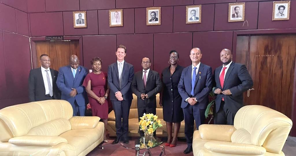 fitsumaregaa's tweet photo. Mastercard’s African Prez Mark Elliot &amp; Country Head Shehryar Ali met with various ministries in Addis Ababa &amp; pledged to support with digital payments focusing on transport &amp; tourism sectors. We thank Mastercard for its commitment to #Ethiopia’n Govt’s digital vision for 2025. https://t.co/7TOqzKpyLg