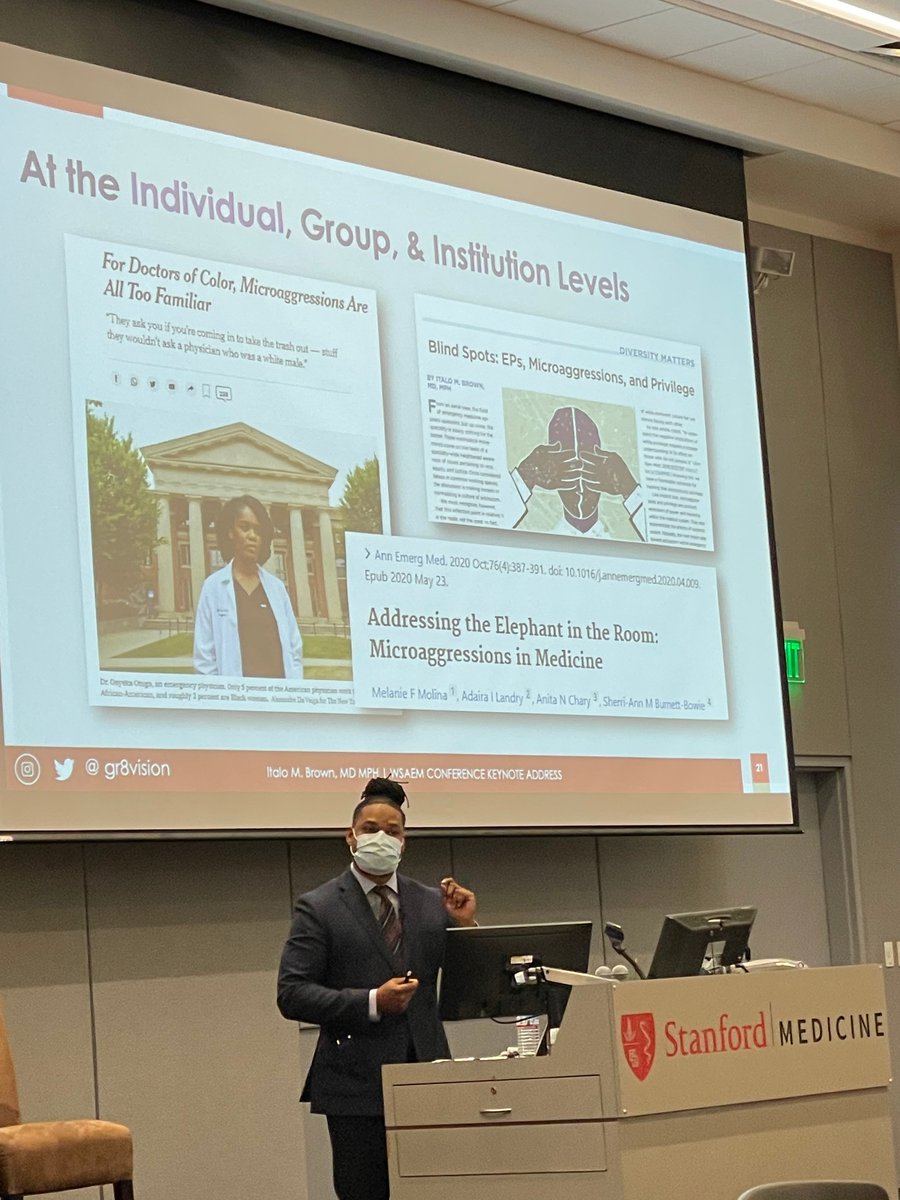alvarezzzy's tweet photo. Shout out to Dr. @OnyekaOtugo and Dr. @AdairaLandryMD for their work at individual, group, and institution levels to address #bias in #medicine. 

#WSAEM22 #whatdoctorslooklike #ideas2action https://t.co/FKvnsfUxb3
