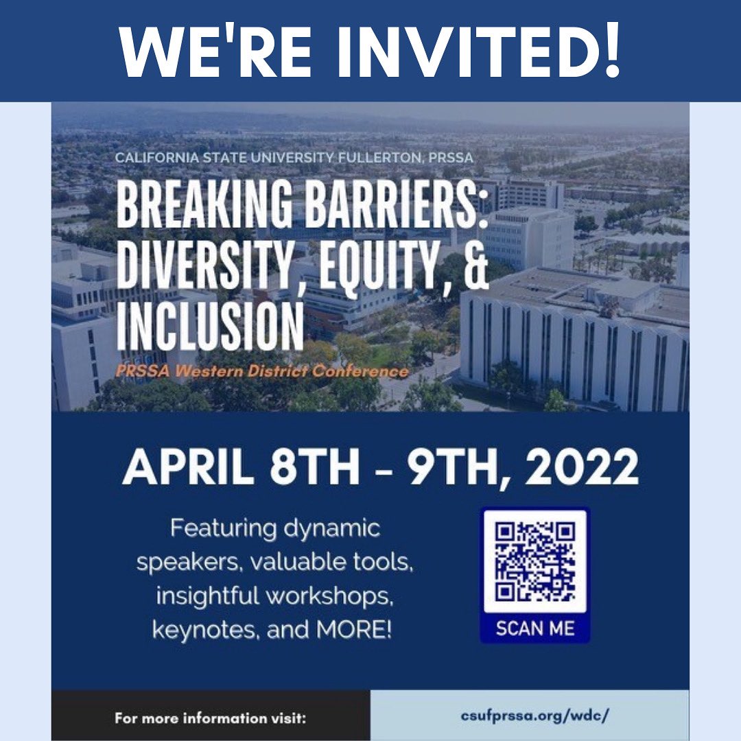 fiuprssa's tweet photo. @csufprssa has invited us to their PRSSA Western District Conference, a two-day virtual event running from April 8th to 9th. This is a great opportunity for students to network with professionals and build relationships with like-minded peers! #prssa #prsa https://t.co/qIdAkqxiiY