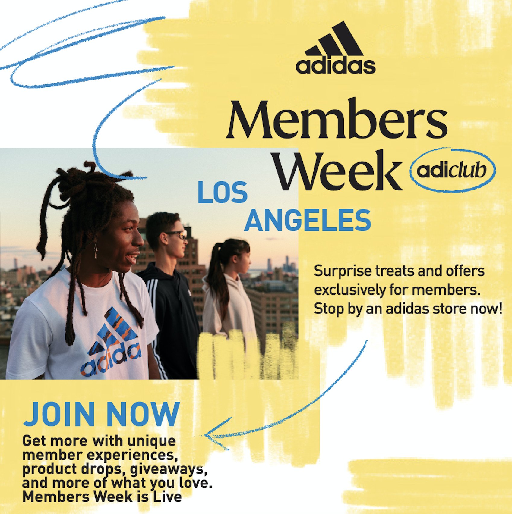 moordenaar Echter Minder adidasLA on Twitter: "Kicking off Members Week with rewards! 🌟 Visit our  adiClub food truck outside of the adidas Melrose store today for a special  treat. Food truck will be there til
