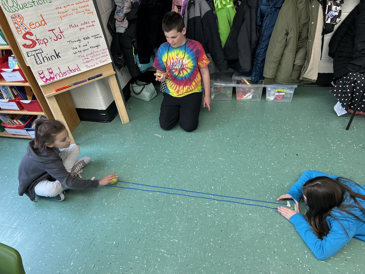 These fourth graders this week learned how to measure motion during science class. <a href="/ApshawaSchool/">Apshawa School</a> <a href="/EScillieri/">Elissa Scillieri</a> <a href="/PrincipalKane/">Bill Kane</a> #WMhometownpride