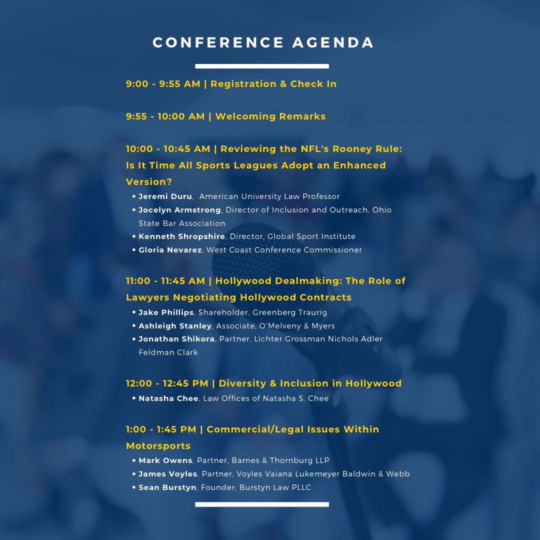 BJESL's tweet photo. We are one week out from the 7th Annual Berkeley Law Sports &amp; Entertainment Conference! 

Check out the great panels we have lined up for y’all and make sure to register for FREE with the QR code or here https://t.co/Y7Aw1fD9TK https://t.co/HU1kEHlFsV