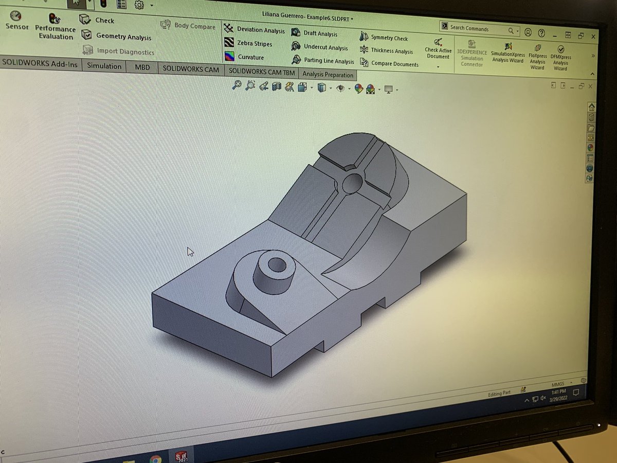 LGuerrero_MET's tweet photo. This week I practiced making Solidworks parts in a limited amount of time to simulate the CSWA exam. #PeoriaMET #PeoriaMETEng https://t.co/noXXGaZq5f