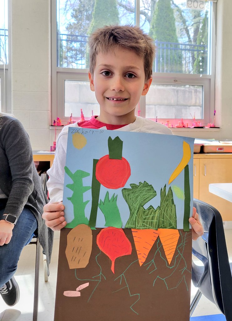 JuliaGoggi's tweet photo. Lesson inspired by a book titled Drawing Workshop for Kids. Collage of Spring growth. #processart #materialexploration #atelierista @WPSSicomac https://t.co/Jk2Yn3JNUv