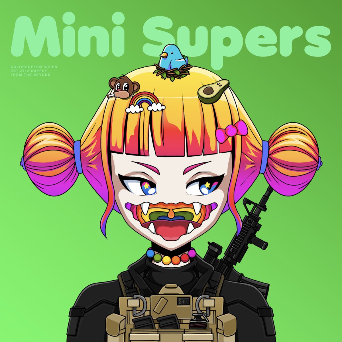 zakjpeg's tweet photo. @Colorsuper @minisupersnft @xjessehaha @MaryamNFT - this project is kicking off. Get in now👀 https://t.co/AfRitqbUyi