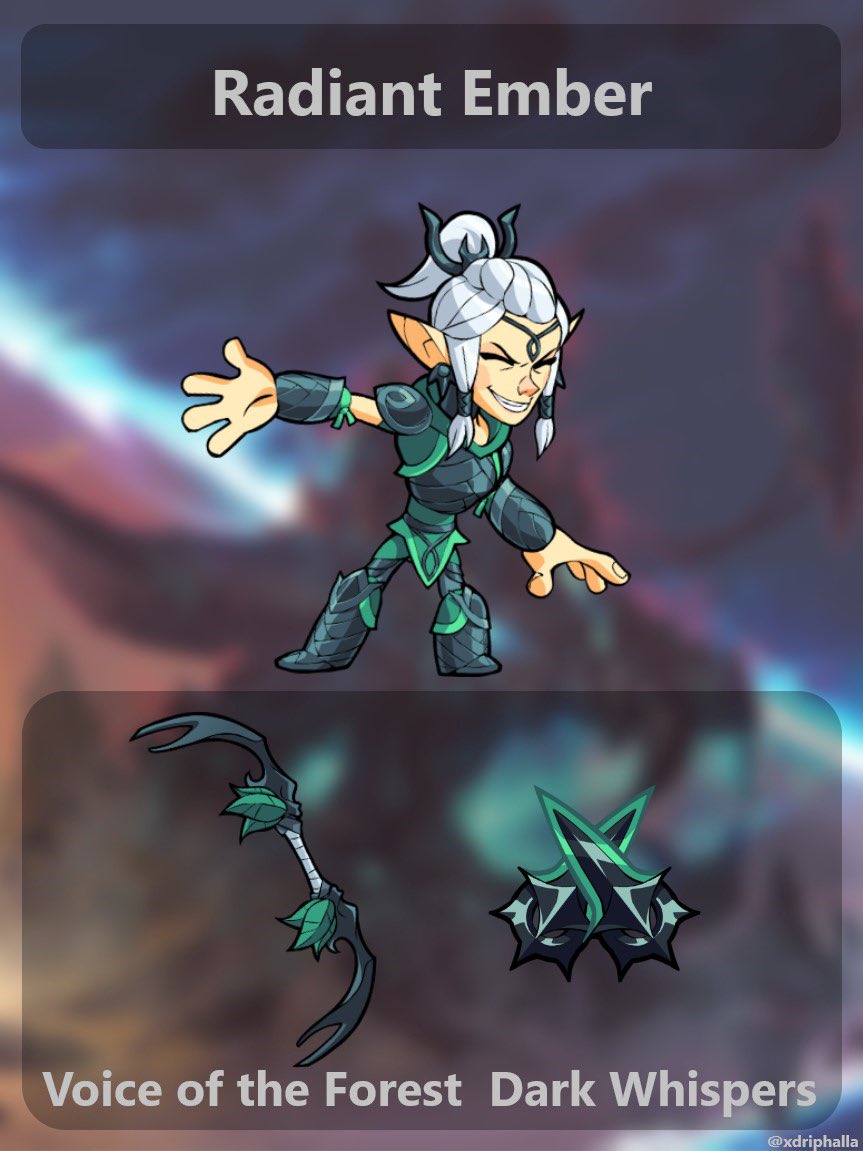 Driphalla on Twitter: "Radiant Ember with Frozen Forest Color # ...