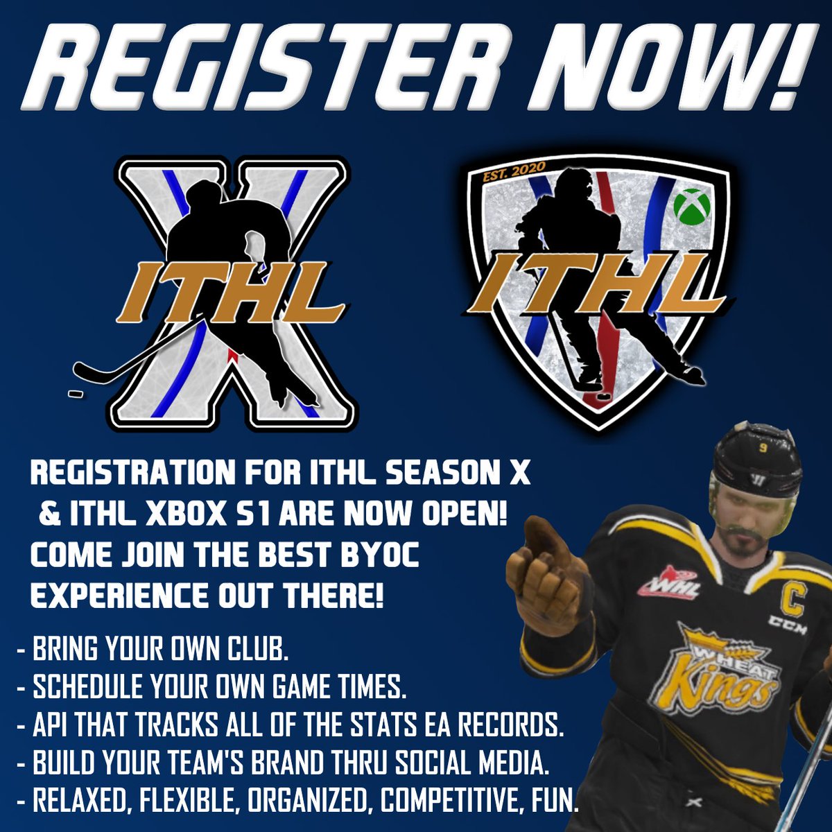 IceTiltHL's tweet photo. Want to join a great community? 🏒

Now is your chance!
We have opened registration for both Season X (PS4) and ITHL XBOX S1!

🗣️Discord:
PS - https://t.co/Y0QlNM8ClG
XBOX - https://t.co/LOBMRV6YSq

📝Registration: 
PS - https://t.co/LMgNARYUDM
XBOX - https://t.co/05EoDDnUTR https://t.co/QBDiuWgNWN