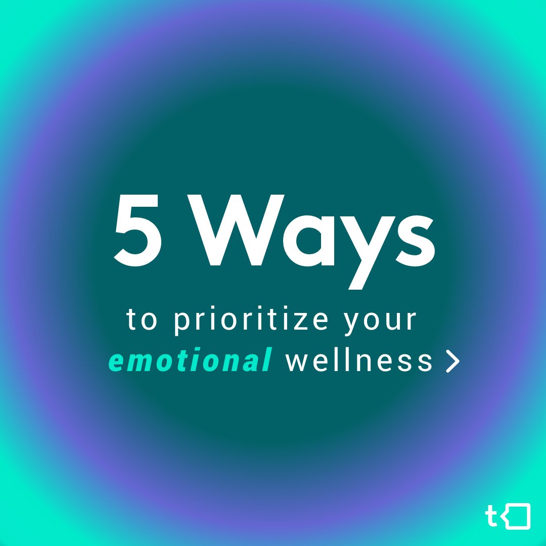 talkspace's tweet photo. Emotional #Wellness refers to your feelings and emotions. What are your emotional reactions like? Are you in tune with your feelings so that you can understand and express them? 

Find 5 ways to prioritize this dimension of wellness: a thread.🧵

#wellnessweek #wellnesswheel https://t.co/bQk1TBAkkW