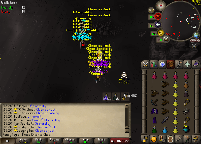MoralityOsrs's tweet photo. Clean AF 15v15 PKRI vs @WildGuardRS , Ty 4 Action Guardians😽 #morality #vidsoon https://t.co/F6VIzNRXt9