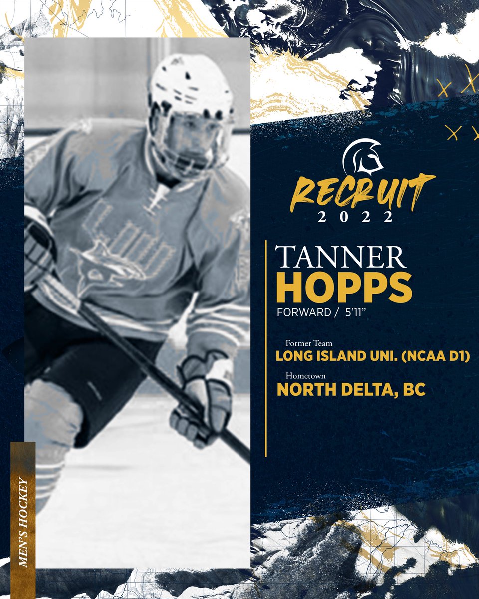 MHKY I 🚨 NEW RECRUIT 🚨

<a href="/TWUHockey/">TWU Spartans Hockey</a> is proud to announce the signing of Tanner Hopps from NCAA Div. 1 program, Long Island University!

#TWUHockey
