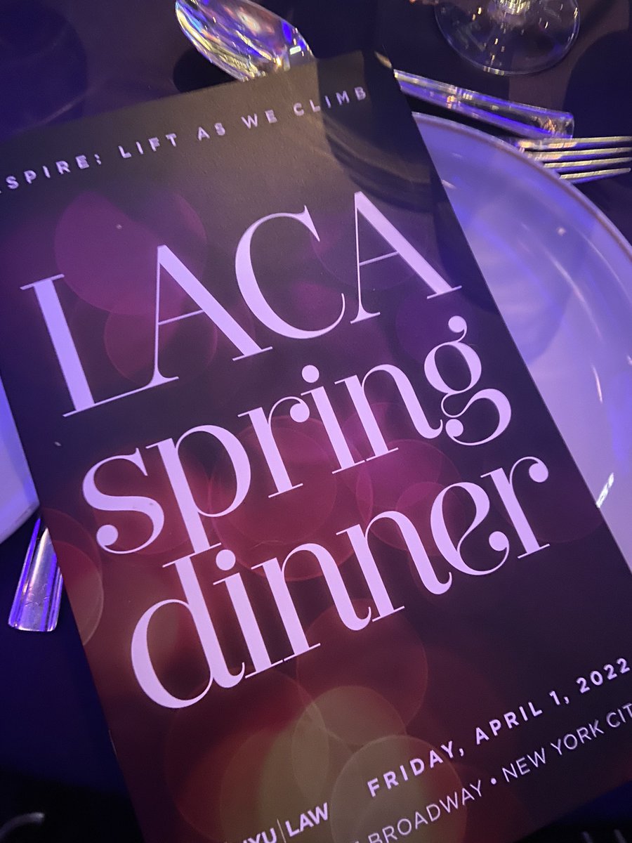 nyuLACA's tweet photo. It’s that time of year again! @nyulaw @nyuLACA Spring Dinner! #LiftAsWeClimb https://t.co/75Lbi6OD4t