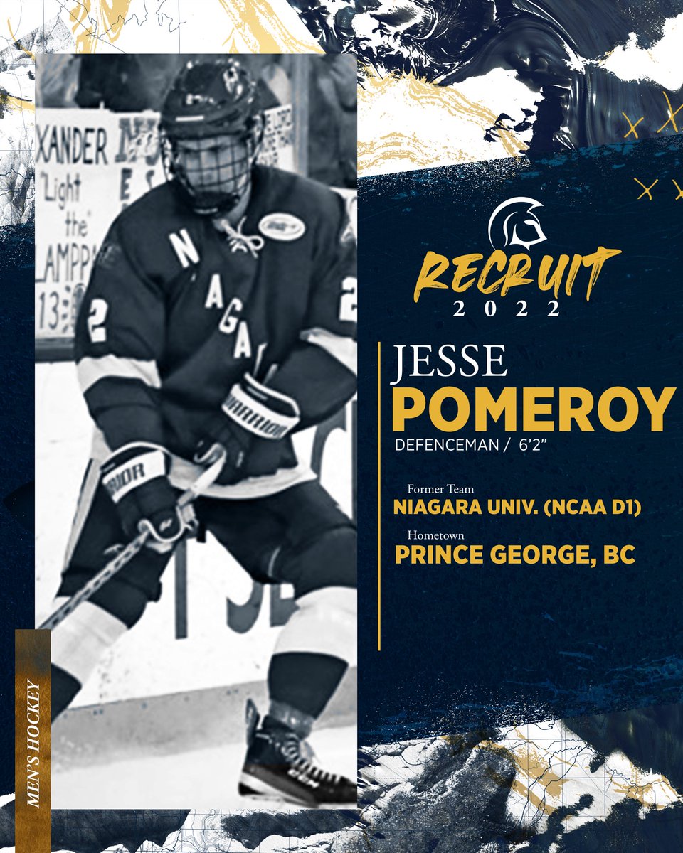 TWUSpartans's tweet photo. MHKY I 🚨 NEW RECRUIT 🚨

@TWUHockey is proud to announce the signing of Jesse Pomeroy from NCAA Div. 1 program Niagara University!

#TWUHockey https://t.co/9OvsHCmWwo