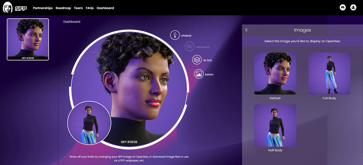 ceotim's tweet photo. @NFungiblePeople @NFungiblePeople @daz3d Have completed another aspect of their roadmap with the full-body 3D images. Each #NFPNFT has 3 versions that can be updated #onchain (correct me if I am wrong) & will be changed & viewable on #OpenSea. #NFPCommunity #NFPavatar #DazStudio #NFT #Blockchain https://t.co/Jrtt8s04zB