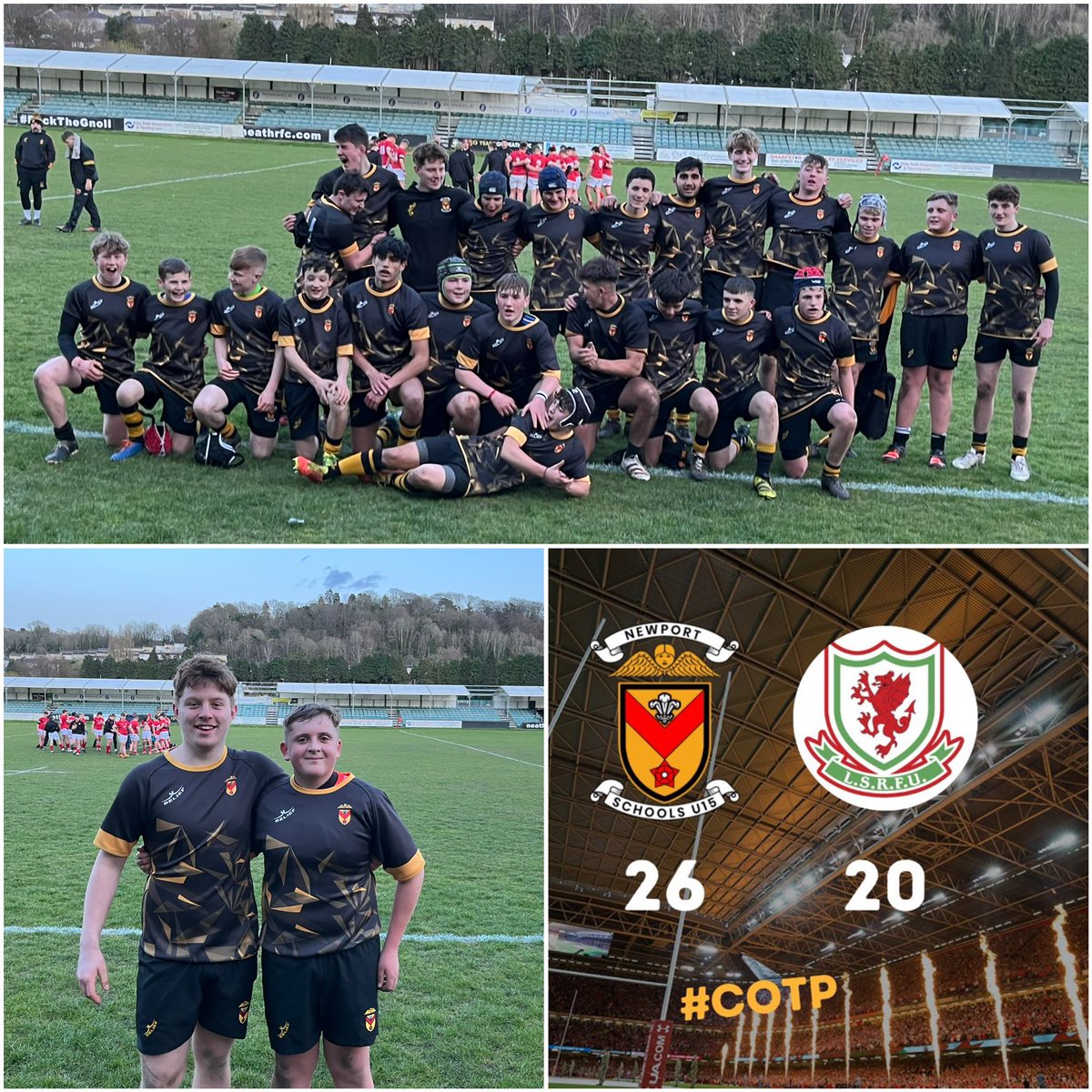 Congratulations to @NPTschools15 winning the Dewer Shield Plate semi final, next stop the <a href="/principalitysta/">Principality Stadium</a> 
Well played Callum &amp; Charlie representing <a href="/MCSPE1/">MCS PE</a> <a href="/LearnWithMCS/">Monmouth Comprehensive School</a>