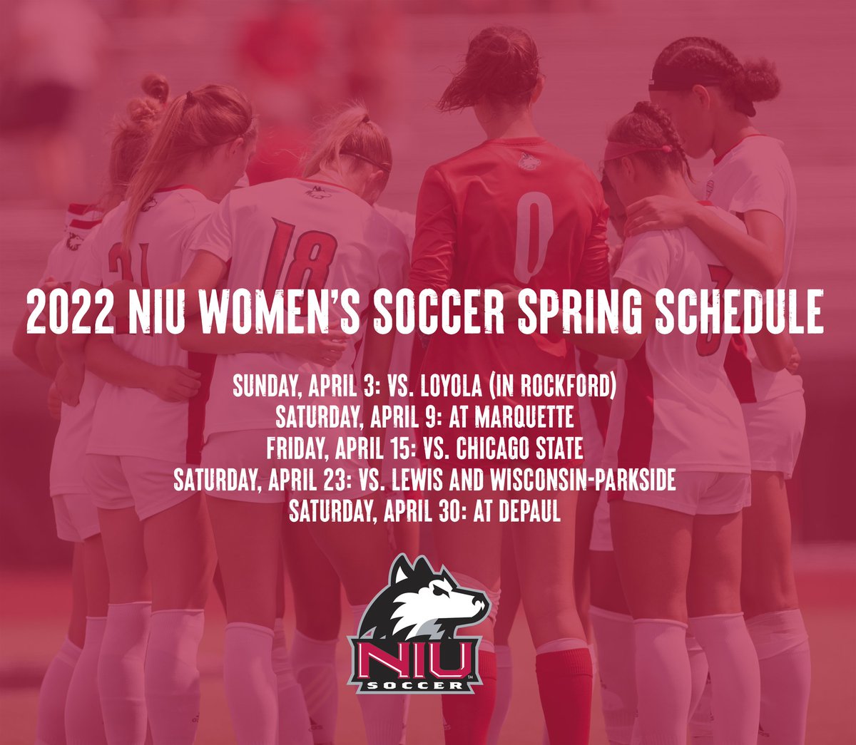 ICYMI, our spring season begins Sunday afternoon against Loyola in Rockford.